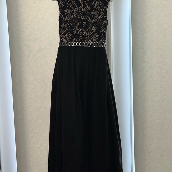 Patra Black and Silver Embellished Prom Dress - Picture 3 of 5